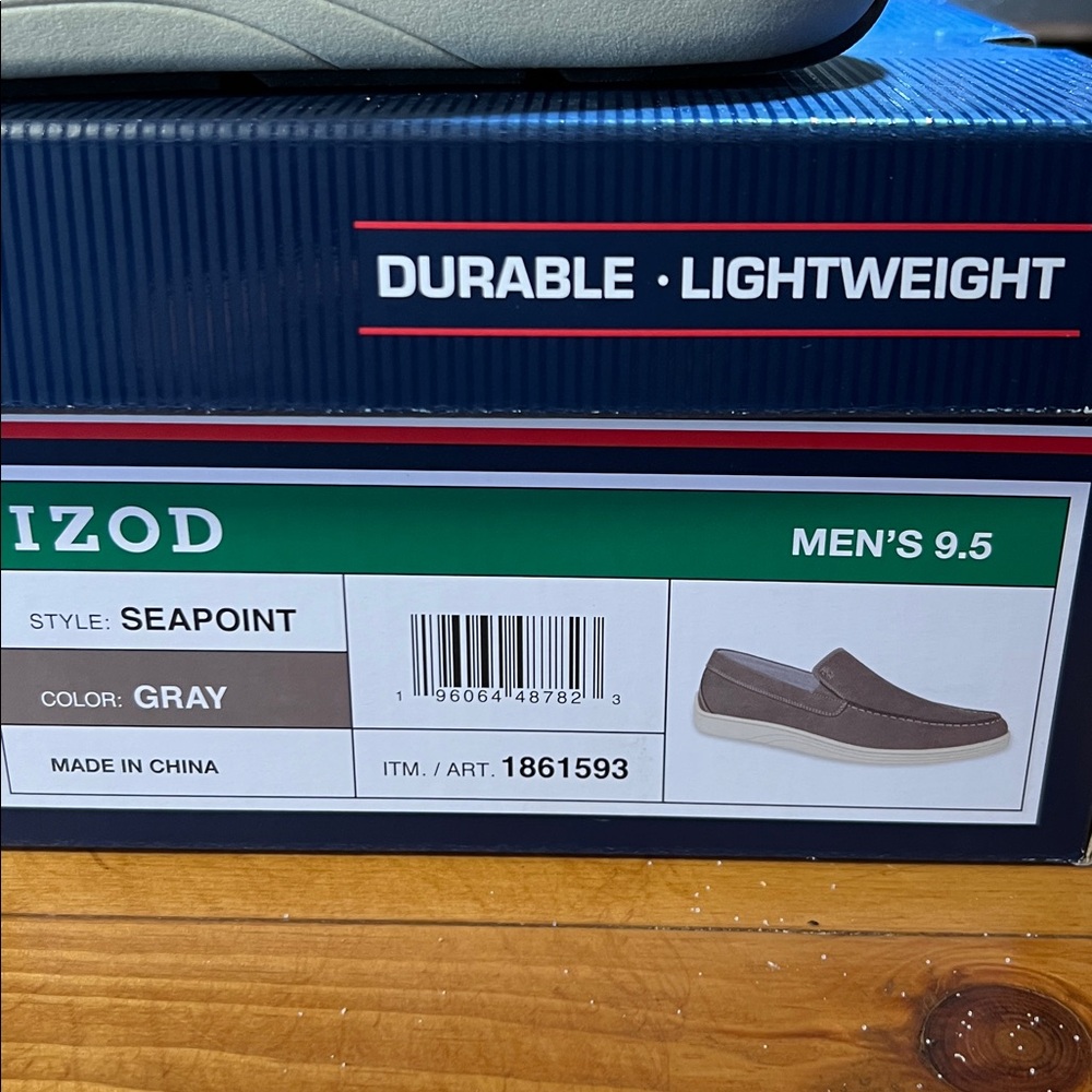 Izod Men's Gray Slip-On Loafers - Picture 2 of 6